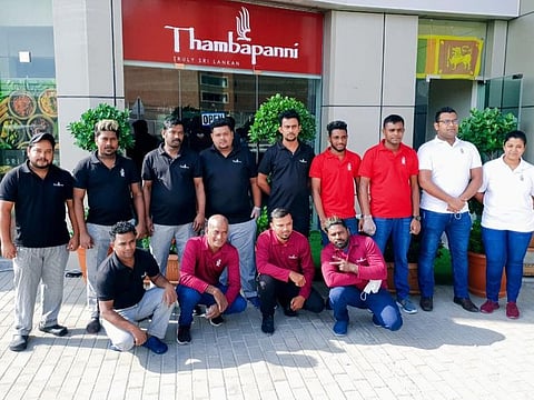 The service crew at Thambapanni Al Nahada, Sharjah