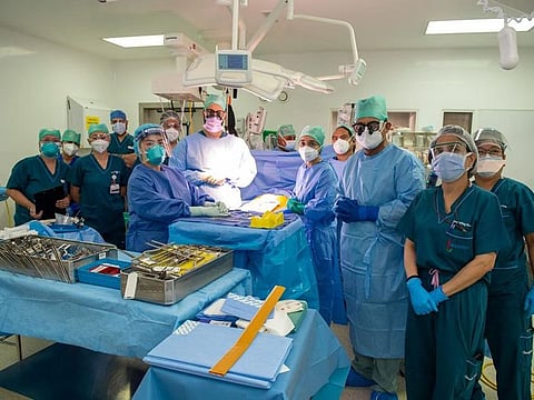 Dr. Hala Abu Zaid, head of Intensive Care Unit, and head of organ donation at the Tawam Hospital, said the procedure was carried out at Tawam, and was led by an anaesthesia consultant, supported by additional clinical staff.