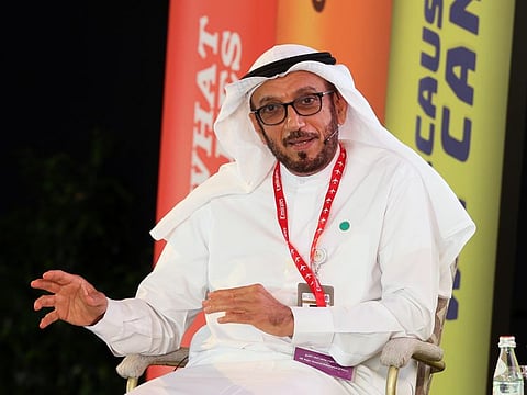 Major General Mohammed Ahmed Al Marri at the 'Writing the Future -- the Cultural Visa for Creatives' session at Emirates Airline Festival of Literature on Thursday.