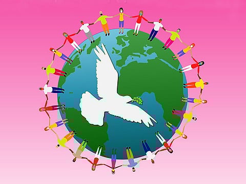 The logo for the International Day of Human Fraternity