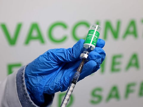 Vaccination centre set up at the Dubai International Financial Center DIFC, Dubai