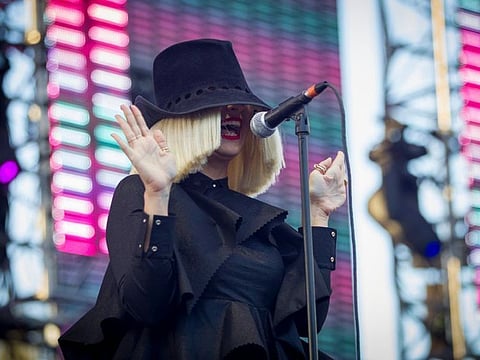 Sia performs during the Wango Tango concert at the StubHub Center on May 9, 2015 in Carson, California.