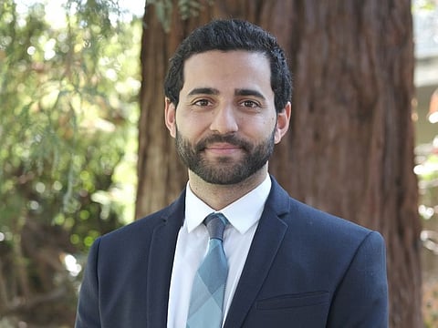 Newly elected Harvard Law Review President Hassaan Shahawy poses in this undated handout image.