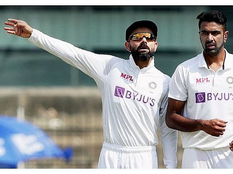 India cricket captain Virat Kohli and Ravichandran Ashwin during the first cricket Test against England