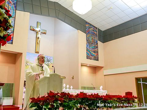 Abu Dhabi has a total of 18 churches are prominent places of gathering and worship for non-Muslims. Photo of St Joseph Church in Abu Dhabi.