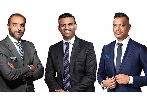 (L-R) Khurram Shroff, Chairman of IBC Group with Saleem Moosa, CFO of CanETH and Daren Tung, CEO of CanETH