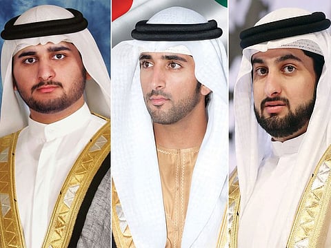 Sheikh Hamdan, Sheikh Maktoum and Sheikh Ahmed