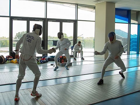 The Czech Olympic Modern Pentathlon and fencing teams are training in Dubai