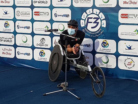 Mohammad Al Hammadi renewed his rivalry with Tunisia’s multiple world champion Walid Ktila (not pictured) as he landed the silver on the opening day of the Fazza Championships.