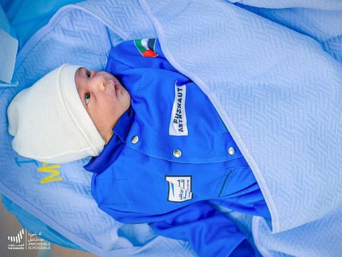 The babies were born on February 9, 2021, the day the UAE successfully entered the orbit of Mars.
