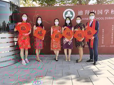 Preparations are on at Chinese School Dubai to ring in the New Year.