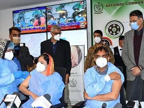 Pakistan has announced to vaccinate people aged 65 and above against coronavirus next month.