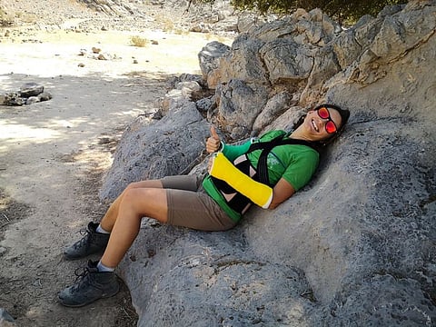 Romanian hiker Nela Macovei says the road to recovery is long, but she is very thankful for her prompt rescue and treatment