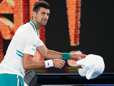 Novak Djokovic refuses to throw in the towel at the Ausgtralian open
