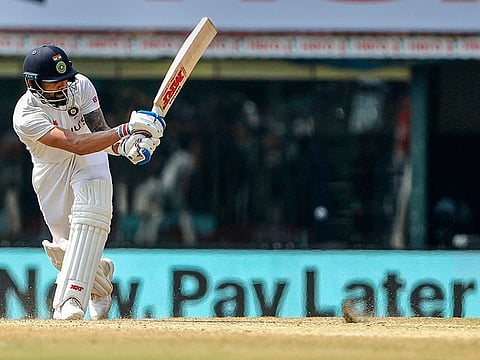 Virat Kohli in action against England