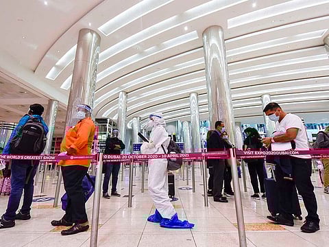 Passengers at Dubai International Airport. Picture for illustrative purposes only.