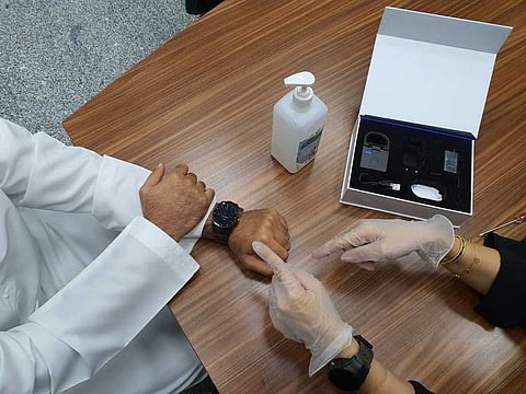 The smartwatch, which was launched in the UAE in 2020, helps to identify and track the geographical location of the patient and ensures that they do not leave home.