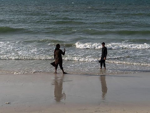 Cloudy and windy weather in UAE