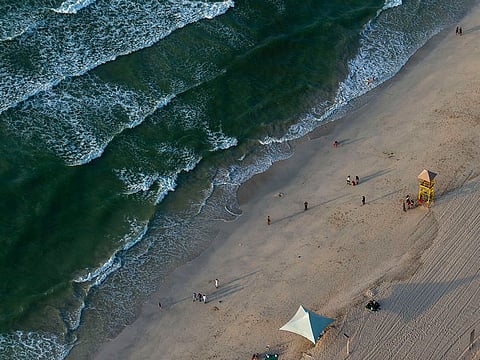 Cloudy and windy weather in UAE