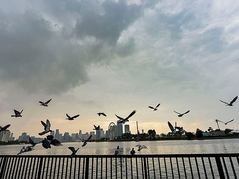 Cloudy and windy weather in UAE