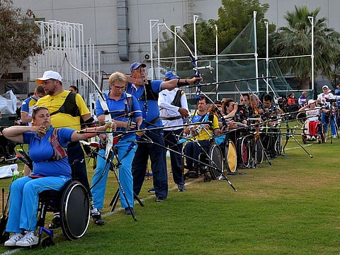 Some of the world’s best para archers return to action as the 7th Fazza Para Archery World Ranking Tournament - Dubai 2021 gets under way at the Dubai Club for People of Determination grounds, on Tuesday.