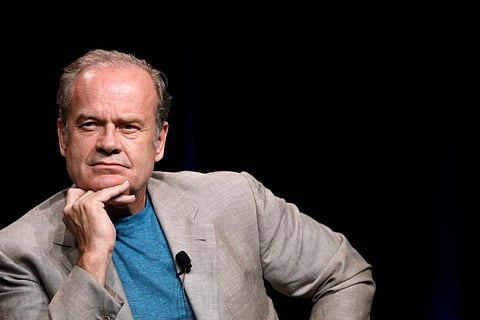 Cast member Kelsey Grammer listens to a reporter's question at the Starz session for "Boss" at the Summer Television Critics Association Cable Press Tour in Beverly Hills, California July 29, 2011.