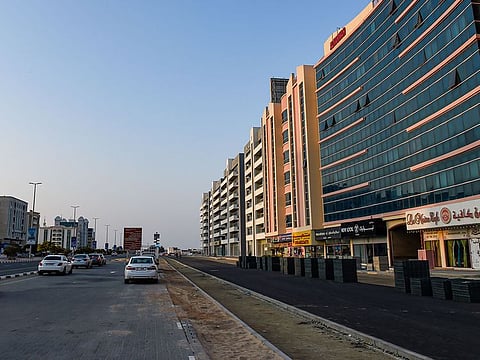 The Umm Al Quwain skyline.
