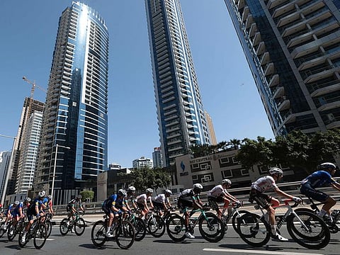 Sam Bennett of Ireland won Stage 6 of the UAE Tour 2021