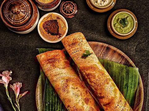 Dosa dosai or doshaa are all many names for the same vegan breakfast option from southern India, which is both healthy, nutritious and quick to make. Picture used for illustrative purpose only