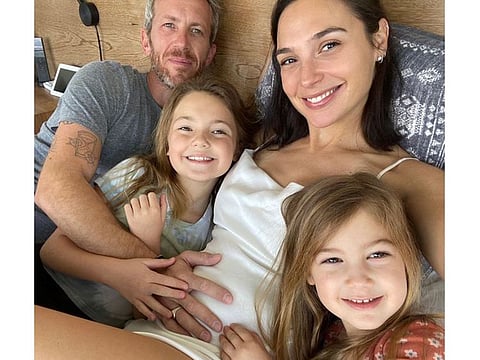 Gal Gadot with her husband and daughters