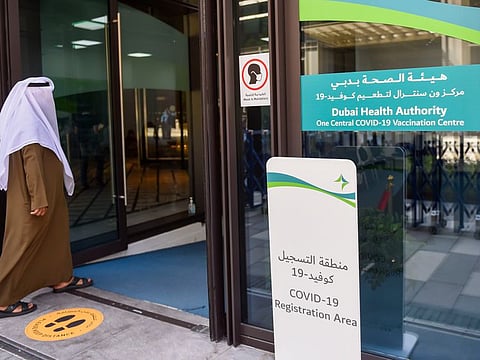 The One Central COVID-19 Vaccination Centre in Dubai.