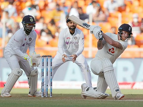 File photo: England's Ben Stokes plays a shot during 2nd day of the 3rd Test vs India at Narendra Modi Stadium, Motera in Ahmedabad.
