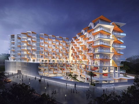 Binghatti Gate is at the 50 per cent level on the construction side. The project costs around Dh150 million.