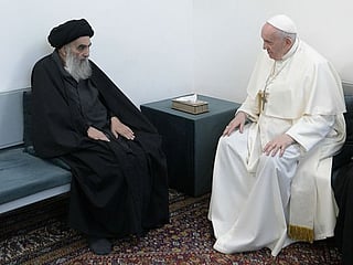Pictures: Pope, Grand Ayatollah Ali Al-Sistani hold historic meeting