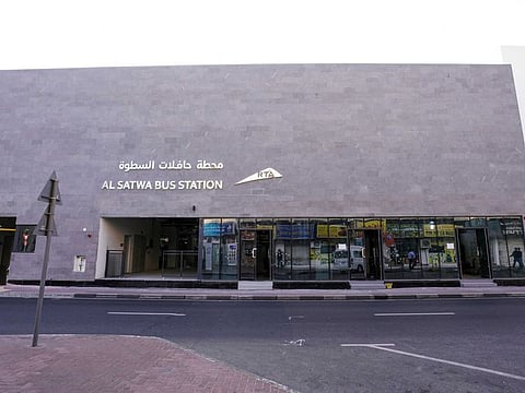 The upgraded Satwa bus station.
