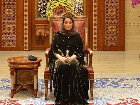 Ahed bint Abdullah Al Busaidi, wife of Sultan Haitham Bin Tariq.