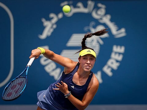 Jessica Pegula caused another upset at the Dubai Duty Free Tennis Championships
