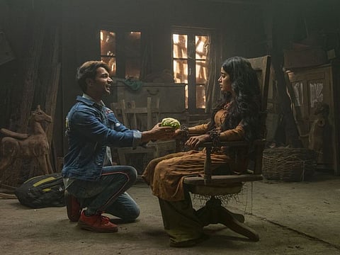 Rajkummar Rao and Janhvi Kapoor in 'Roohi'.