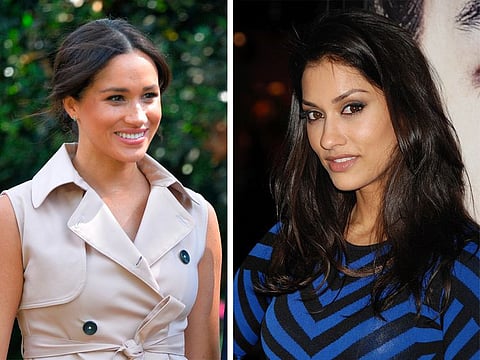 Meghan Markle and Janina Gavankar.