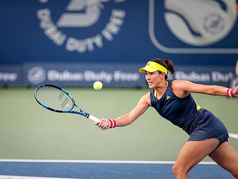 Garbine Muguruza stormed to the Dubai title