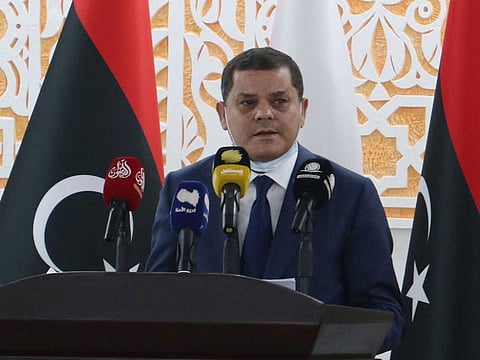 File picture: Libya's interim prime minister Abdul Hamid Dbeibah.