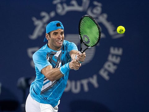 Malek Jaziri in action in Dubai