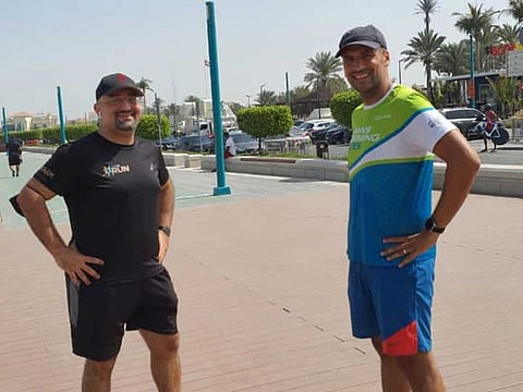 Dr Haitham Solh andAhmad Ali undertook the ‘David Goggins 4x4x48 Challenge’ to raise funds for Dubai-based Al Jalila Foundation’s ‘Farah’ (Happiness) paediatric programme.