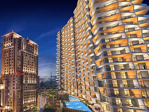 One of the Binghatti projects in Dubai. The Mirage project is the company's third in Jumeirah Village Circle.