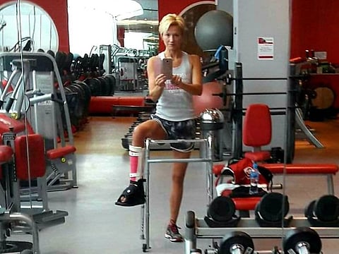 Laura Everest has restarted her sports activities after surviving a horrific car crash.