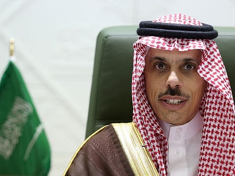 Saudi Arabia's Foreign Minister Prince Faisal bin Farhan