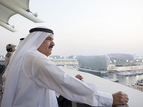 14th November 2010 – Shaikh Hamdan Bin Rashid Al Maktoum, Deputy Ruler of Dubai and UAE Minister of Finance at the FI Grand Prix at Yas Marina Circuit in Abu Dhabi.