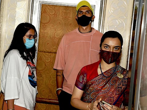 Ishant Sharma, senior fast bowler of Delhi Capitals, after checking into team hotel in Mumbai for a mandatory quarantine.