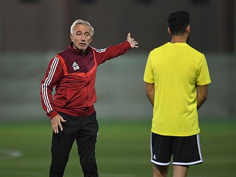 Bert van Marwijk, the UAE's Dutch coach (left), has inspired the team to raise the bar this time.