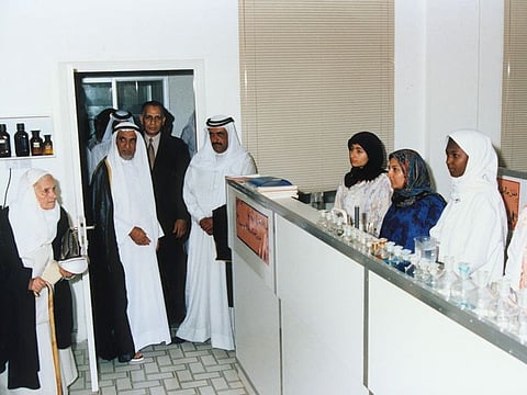 Sheikh Hamdan bin Rashid Al Maktoum at the opening of the Dubai Medical College